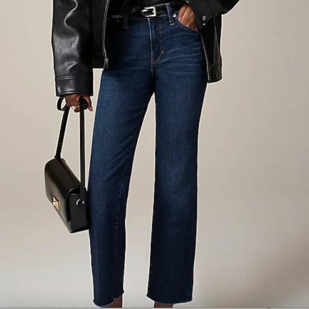 J. Crew CC518 Mid-rise kickout jean in Penny Basil wash NWT-Repaired size 27